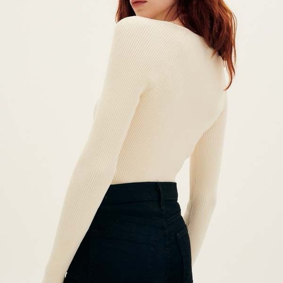 SIMKHAI Giuliana Sweetheart Knit Top - Picture 3 of 10